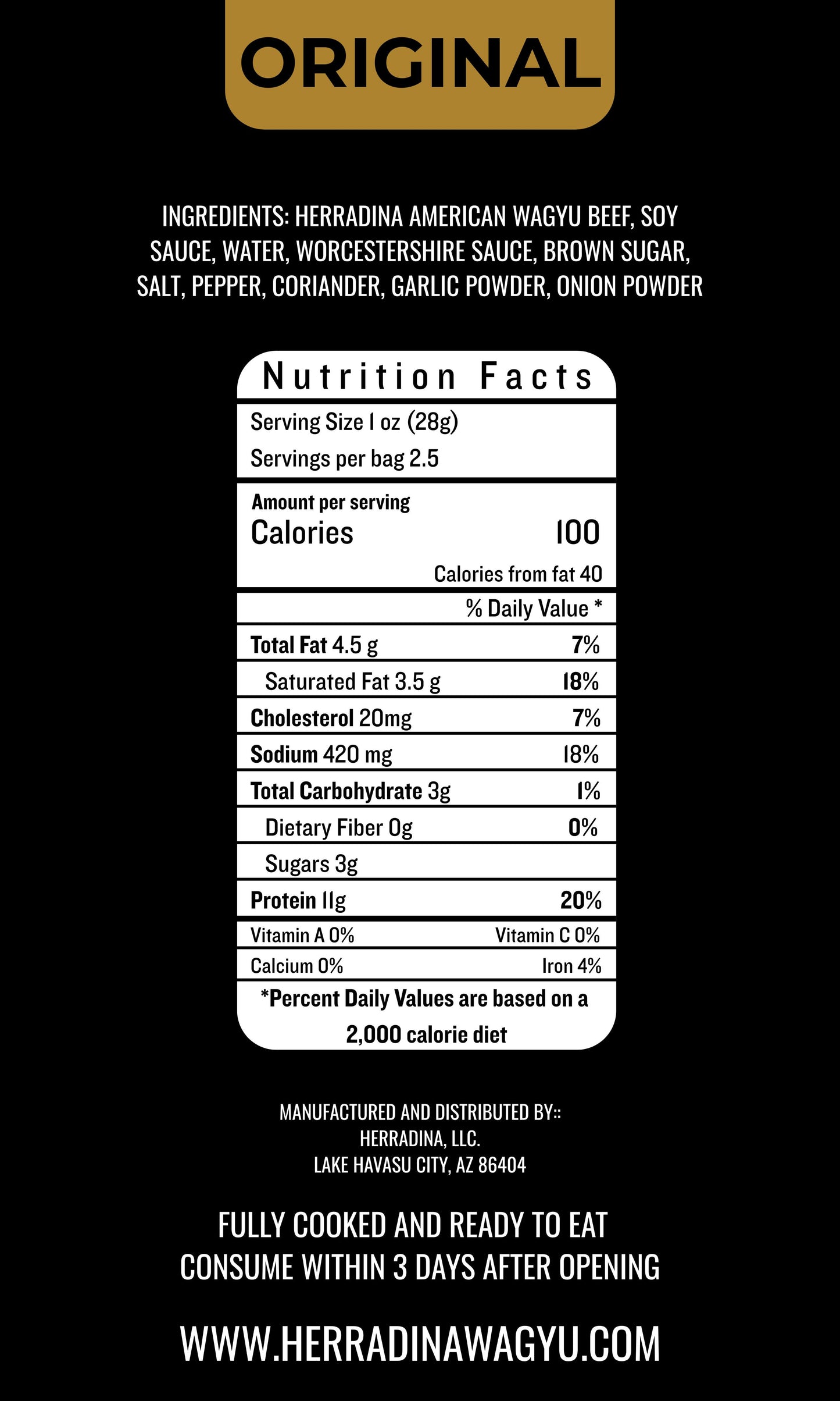 THE ORIGINAL BEEF JERKY - 10 PACK