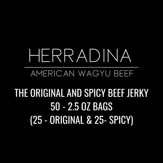 THE ORIGINAL AND SPICY BEEF JERKY - 50 PACK